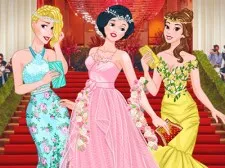 Princesses at Met Gala Ball game background