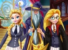 Princesses at School of Magic game background