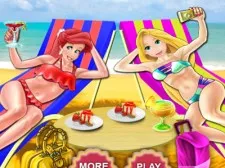 Princesses Beach Day game background