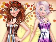 Princesses BFFs Fall Party game background
