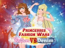 Princesses Fashion Wars Feathers VS Deni game background