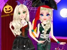 Princesses Halloween Fashion game background