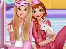 Princesses PJ Party game background