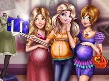 Princesses Pregnant Selfie game background