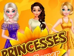 Princesses Sunflower Delight game background