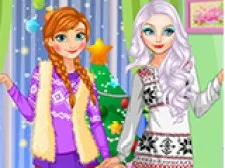 Princesses X-Mas Tree Fashion game background