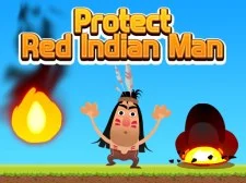Protect Red Indian Man game background