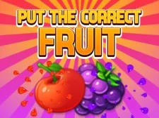 Laita oikea hedelmä game background