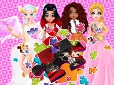 Puzzles Princesses and Angels New Look game background