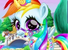 Rainbow Pony Caring game background