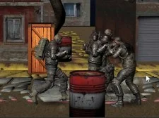 Realistic Street Fight Apocalypse game background
