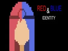 Tożsamość w kolorze czerwonym i niebieskim