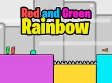 Red and Green Rainbow game background