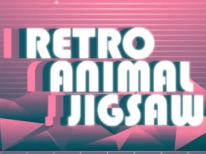 Retro Animal Jigsaw game background