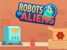 Robots vs Aliens game background