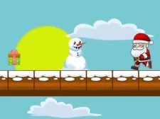 Running Santa game background