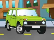 Russian Cars Differences game background