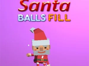 Santa Balls Fill game background