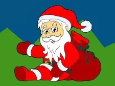 Santa Claus Coloring Book game background