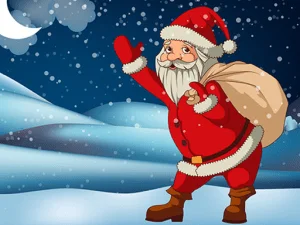 Santa Claus Gift Bag Jigsaw game background