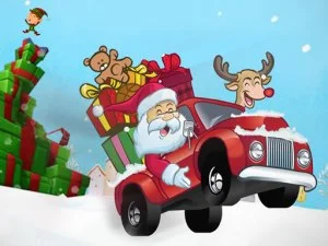 Santa Gift Truck game background