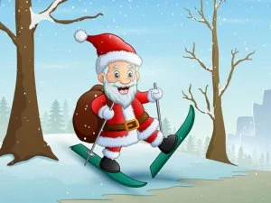 Santa Present Delivery game background