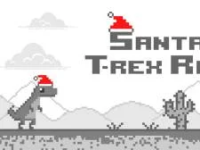 Santa T Rex Run game background