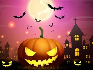 Scary Halloween Party game background