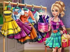 Sery College Dolly Dress Up H5 game background