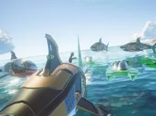 Shark Ships game background