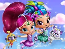 Shimmer and Shine Dressup game background