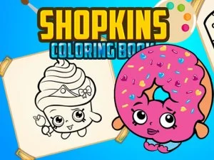 Shopkins Coloring Book game background