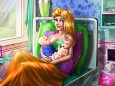 Sleepy Princess Twins Birth game background
