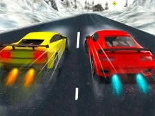 Snow Fast Hill Track Racing game background