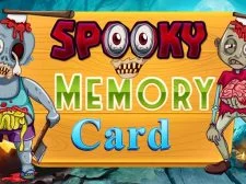 Spooky Memory Card game background