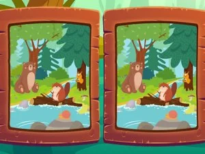 Spot the Difference Animals game background