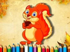 Squirrel Coloring Book game background
