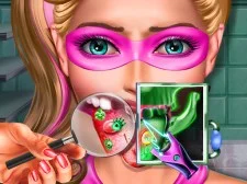 Super Doll Tongue Doctor game background