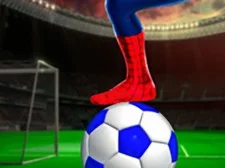 Superhero Spiderman Football Soccer League Spiel