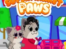 Supermarket Paws Cat Game for kids game background