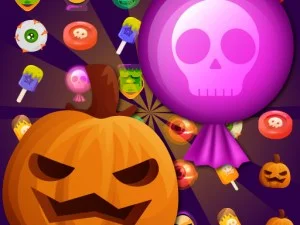 Bonbons sucrés Halloween game background