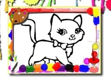 Sweet Cats Coloring game background
