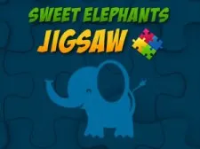 Sweet Elephants Jigsaw game background