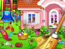 Sweet Home Cleaning : Princess House Cleanup Game game background