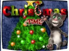 Talking Tom Christmas Time game background