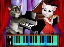 Talking Tom Piano Time game background
