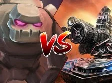 Tank VS Golems game background