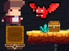 Tiny Man And Red Bat game background