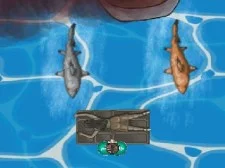 Titanic Shark Attacks game background