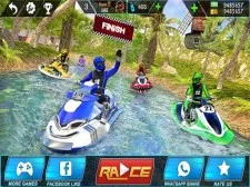Top Boat Water Jet Sky Simulator Racing 3D game background